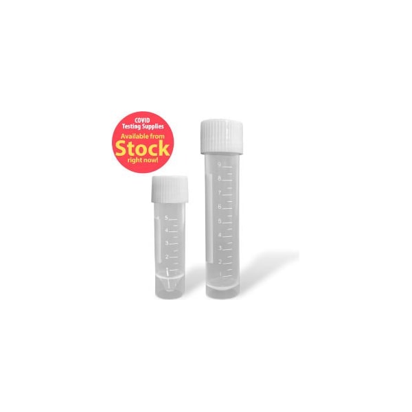 Mtc Bio MTC Bio Transport Tube with Attached Screw Cap, Sterile, 10 ml, 1000 Pack C1812 - main